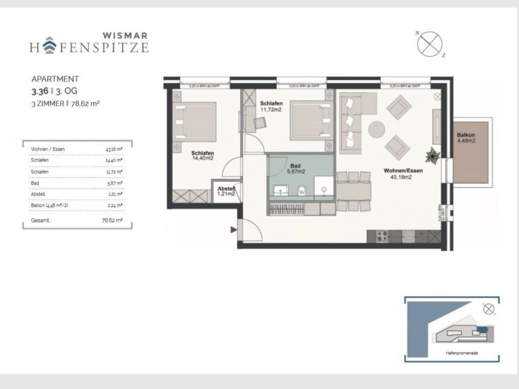 Hafenspitze App 36 Apartment Wismar